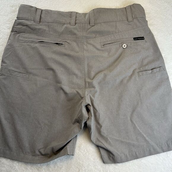 HUK Mens Performance Fishing Shorts Light Brown Gray Size XL - Picture 7 of 9